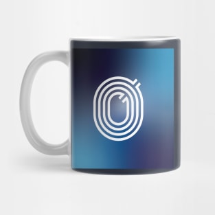 Letter O in Deep Blue Mug